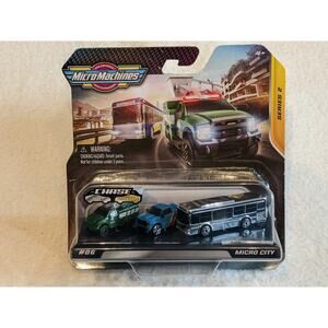 2020 Micro Machines Series 2 #06 Micro City w/Rare Silver Bus
